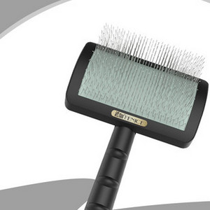 Perie pentru câini cu păr lung cu mâner din plastic