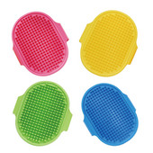 Λαστιχένια βούρτσα διπλής όψης για σκύλους