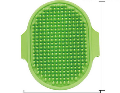 Λαστιχένια βούρτσα διπλής όψης για σκύλους