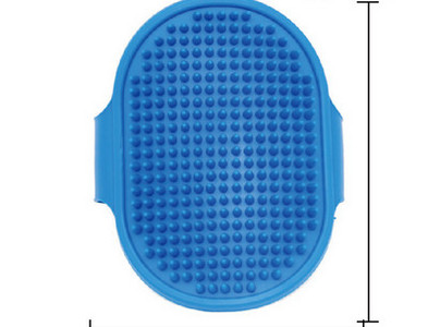 Λαστιχένια βούρτσα διπλής όψης για σκύλους