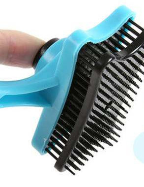 Set de perie de cauciuc pentru manusi pentru curatarea blanii si pieptene impotriva parazitilor