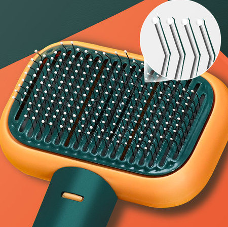 Mitmes värvitoonis koerahari juuste kammimiseks