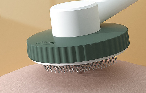 Pieptene pentru câini în formă rotundă de mai multe culori