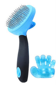 Hari koertele metallist lõikuritega tangid ja kummikinnas