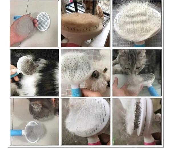 Birste smalkai suņu kopšanai vairāku modeļu