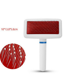 Ορθογώνια πλαστική βούρτσα για χτένισμα σκύλων