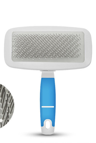 Ορθογώνια πλαστική βούρτσα για χτένισμα σκύλων