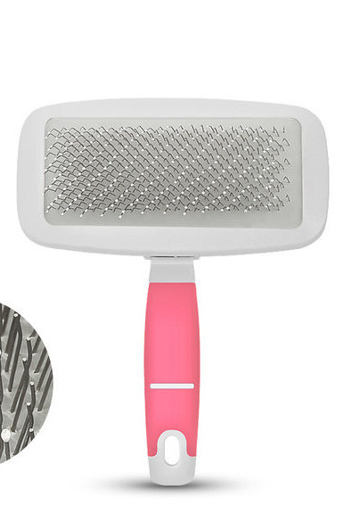 Ορθογώνια πλαστική βούρτσα για χτένισμα σκύλων