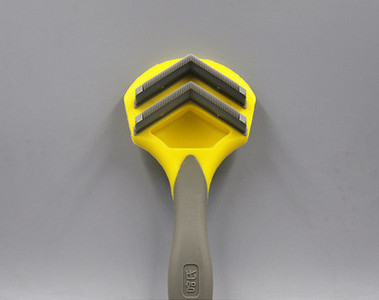 Pieptene din plastic pe două rânduri pentru animale de companie