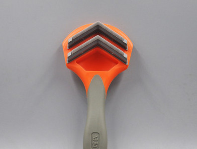 Pieptene din plastic pe două rânduri pentru animale de companie