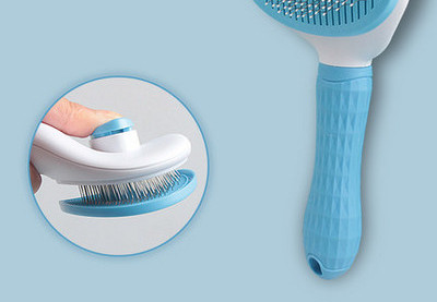 Perie din plastic pentru curățarea părului de câine