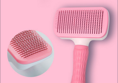 Perie din plastic pentru curățarea părului de câine