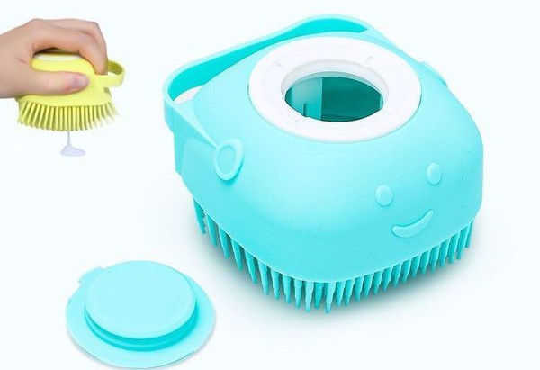 Kummist koerakamm vannile koos šampoonikambriga