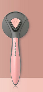 Βούρτσα σκύλου σε στρογγυλό σχήμα και πλαστική λαβή