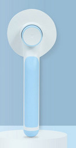 Βούρτσα σκύλου σε στρογγυλό σχήμα και πλαστική λαβή