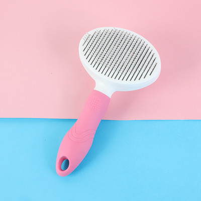 Perie cu maner din plastic pentru caini