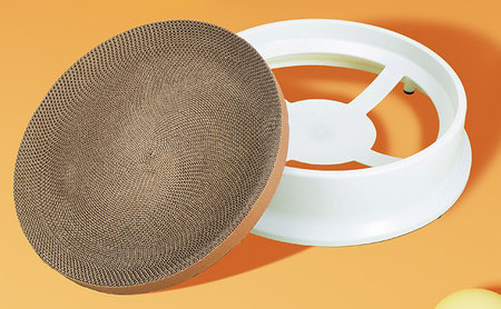 Ξύστρα γάτας με κυματοειδές χαρτί - πολλά μοντέλα