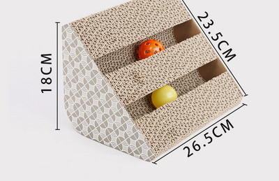 Scarlet pentru pisici din hartie ondulata mai multe modele