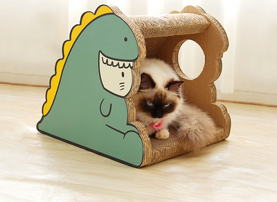 Σπίτι για γάτες με ξύστρα - πολλά μοντέλα