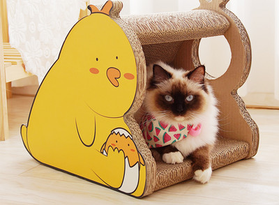 Σπίτι για γάτες με ξύστρα - πολλά μοντέλα