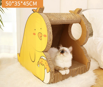 Ξύστρα για γάτα σε σχήμα σπιτιού