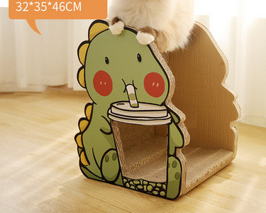 Ξύστρα για γάτα σε σχήμα σπιτιού