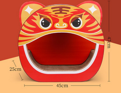 Ogrebotina u obliku mačje glave od valovitog papira