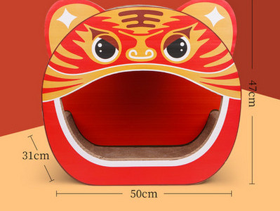 Ogrebotina u obliku mačje glave od valovitog papira