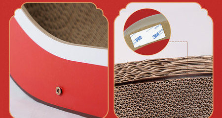 Ogrebotina u obliku mačje glave od valovitog papira