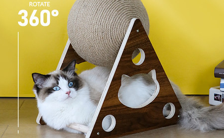 Zgarietoare din lemn pentru pisici - mai multe modele