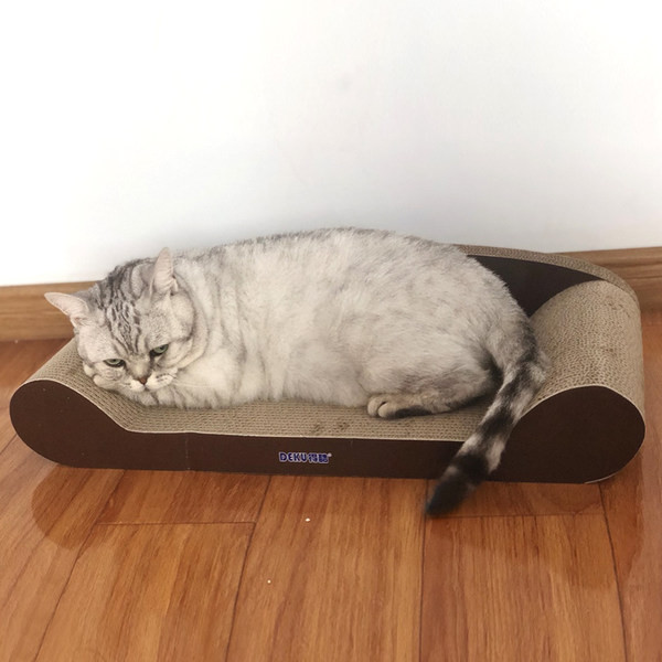 Ogrebotina za mačke u obliku kreveta od valovitog papira