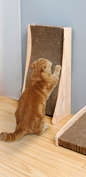 Bloc de pisici din hârtie ondulată