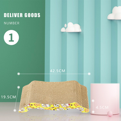 Scarlet pentru pisici din hartie ondulata