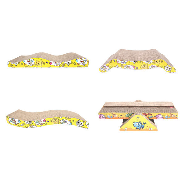 Scarlet pentru pisici din hartie ondulata