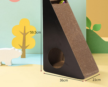 Coloana de zgariat pisici din hartie ondulata