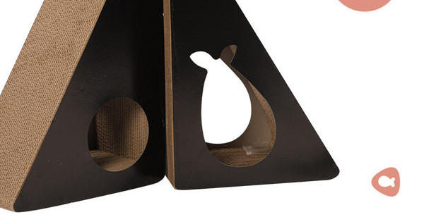 Coloana de zgariat pisici din hartie ondulata