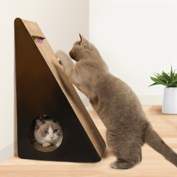 Coloana de zgariat pisici din hartie ondulata