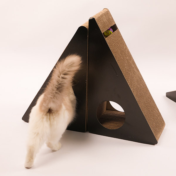 Coloana de zgariat pisici din hartie ondulata