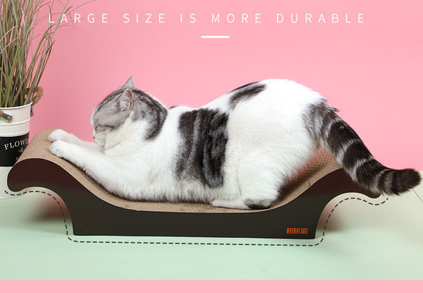 Zgarietor de pisici in forma de pat