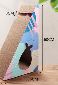 Lainepaberist vertikaalne kritseldus kassidele