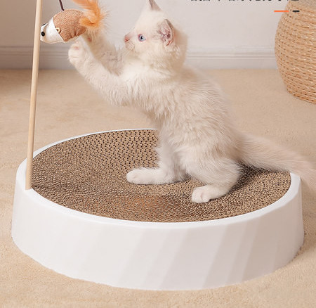 Scarlet pentru pisici cu hartie ondulata - mai multe modele