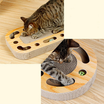 Ξύλινη ξύστρα για γάτες σε διάφορα σχήματα