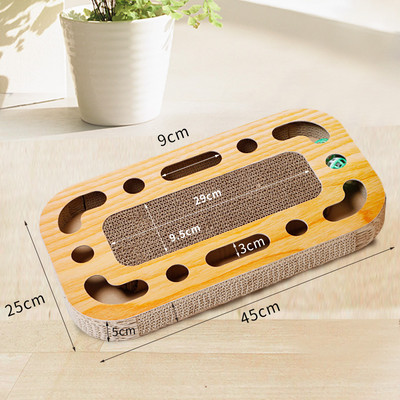 Ξύλινη ξύστρα για γάτες σε διάφορα σχήματα