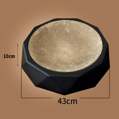 Zgârietură pentru pisici în formă rotundă de hârtie ondulată