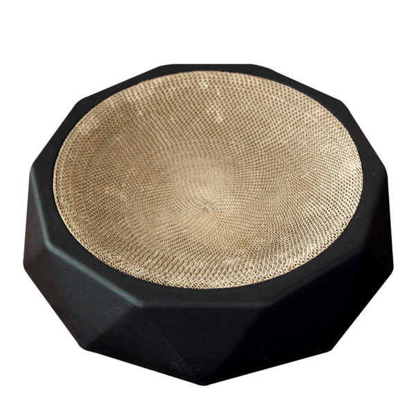 Zgârietură pentru pisici în formă rotundă de hârtie ondulată