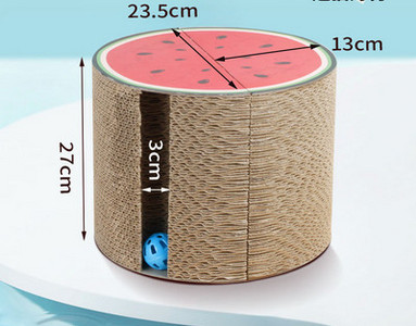 Ξύστρα γάτας από κυματοειδές χαρτί - δύο μοντέλα