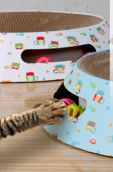 Ümmargune kassikraabits ja voodi – 2 ühes