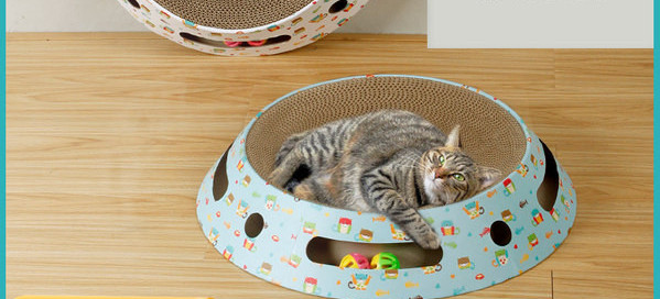 Ümmargune kassikraabits ja voodi – 2 ühes