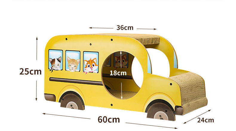 Kaķu skrāpis mašīnas formā