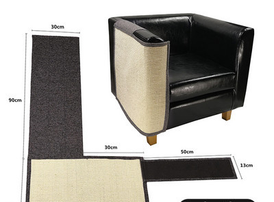 Tekstilinis kačių draskytuvas, skirtas montuoti ant baldų